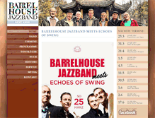 Tablet Screenshot of barrelhouse-jazzband.com